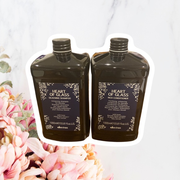 Davines Heart Of Glass Silkening Shampoo and Conditioner 1000ml/33.81oz